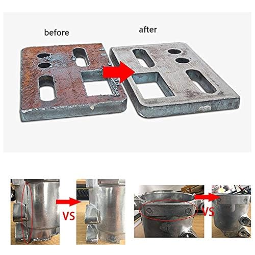 Vista 10 de Cepillo de rueda de alambre de banco de 6 pulgadas, alambre de acero prensado grueso, 0.012 pulgadas con eje de 5/8 pulgadas para amoladora de banco