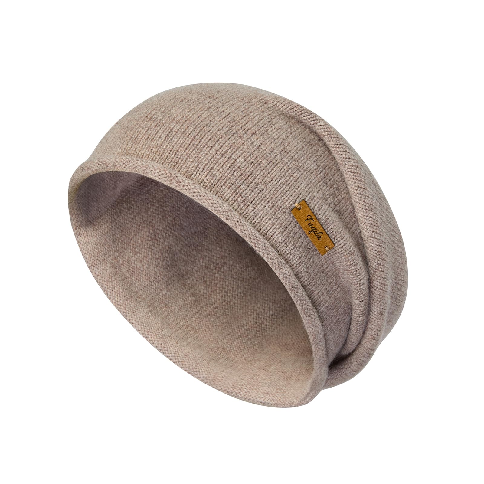 - 100% Merino Wool Slouchy Beanie Hat, Women Warm Winter Caps Soft, Ladies Breathable & Cozy Stretchy Knitted Skull Cap