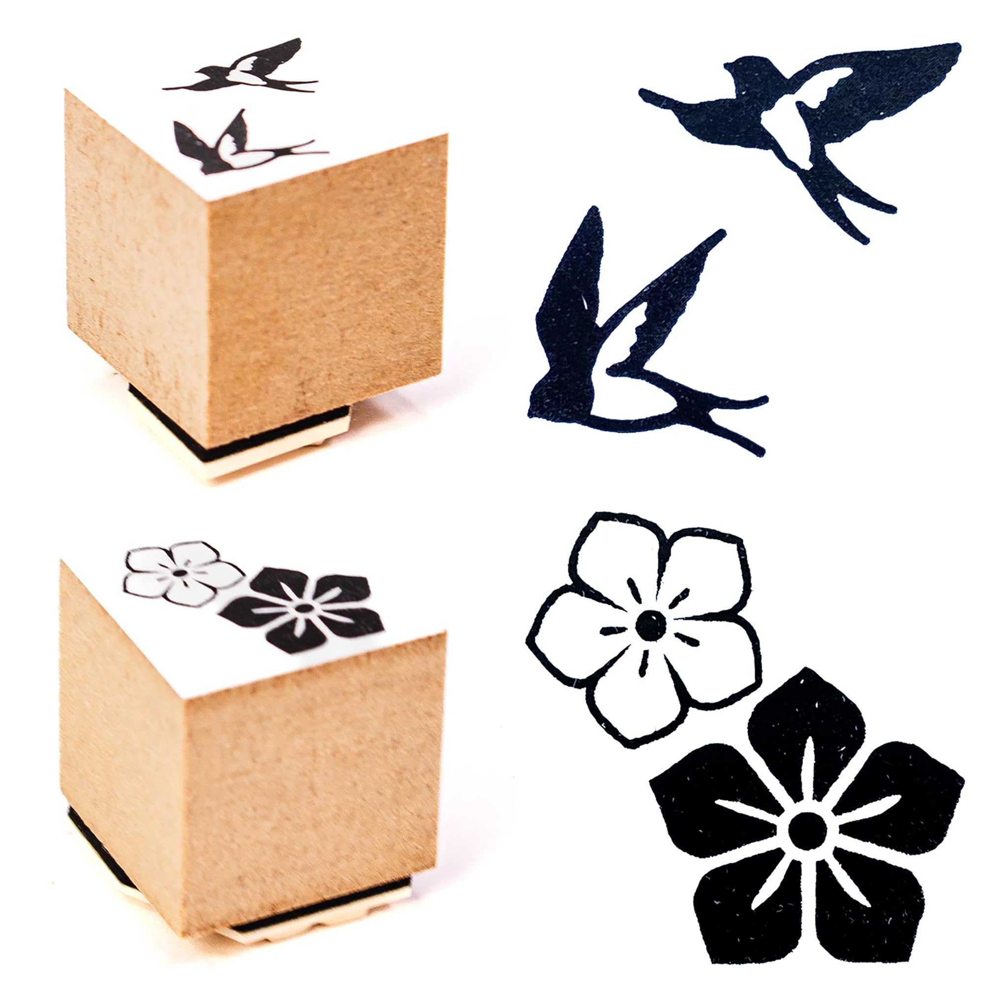 Artline Kawaii Rubber Stamp (Set of 2 - Prosperity Design) Rubber Stamps for Crafting, Diary and Journal, 20x20mm Impression, Wipe-Clean - Non-Inked Scrapbooking & Stamping Supplies