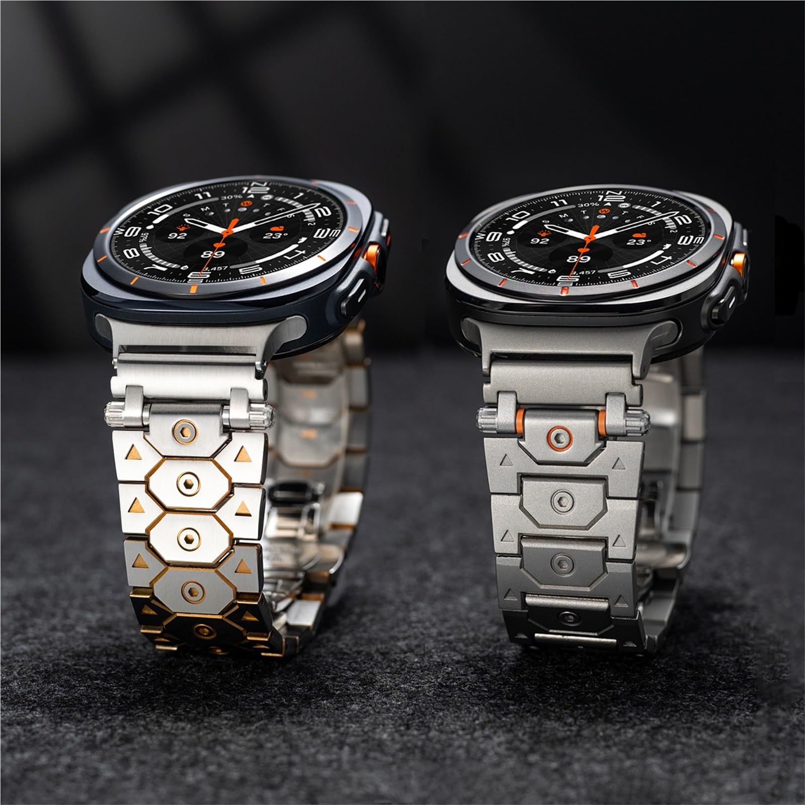 SCRUBY Para Samsung Galaxy Watch Ultra Correa 47mm Accesorios Pulsera deportiva Para Galaxy Watch 7 Ultra Titan Correas de reloj de acero inoxidable y metal Correas de reloj