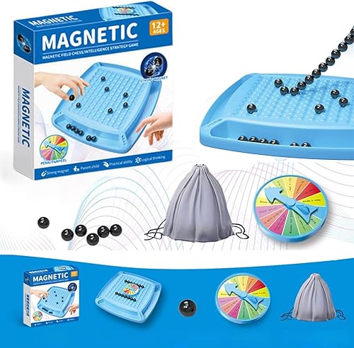 Piedras magnéticas de ajedrez, juego de estrategia de ajedrez magnético con 20 piedras, juego de ajedrez magnético, tablero de ajedrez de batalla,