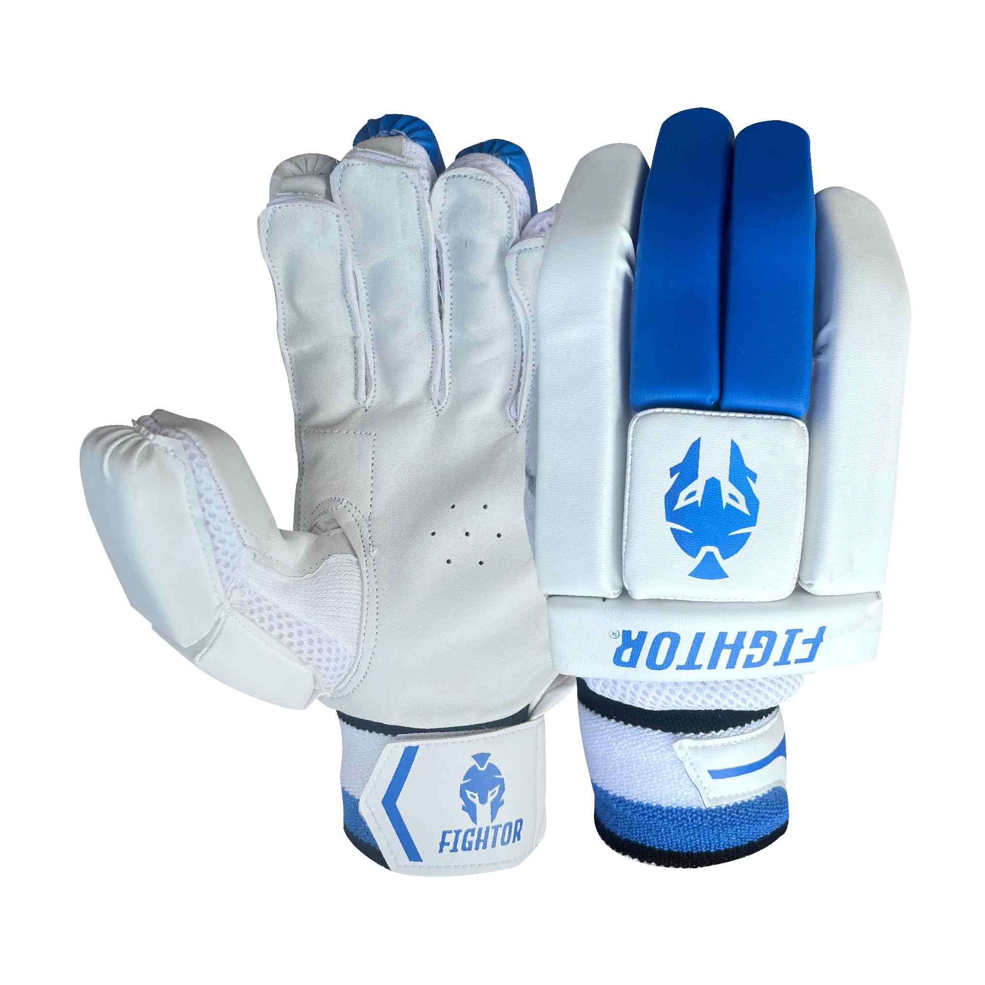 fightor Cricket Batting Gloves - Right Hand, Premium Sheep Leather Palm, Breathable and Padded for Protection, Adjustable Wrist Strap, Ergonomic Design, Professional Quality (Size-Men)-image-47
