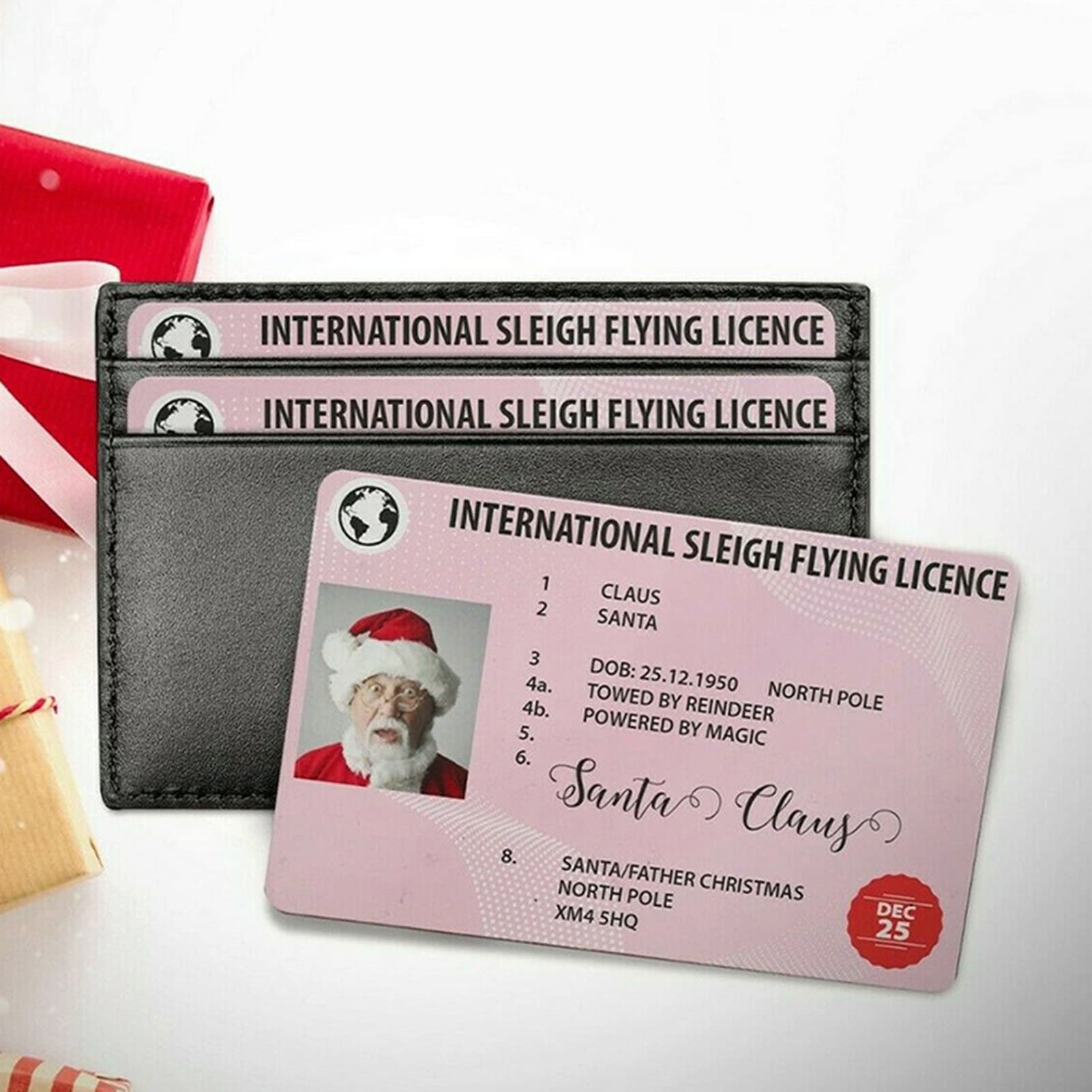 Weihnachtsmann-Führerschein – Verlorener Schlitten-Flugschein, Als Geschenk Oder Dekoration Für Kinder