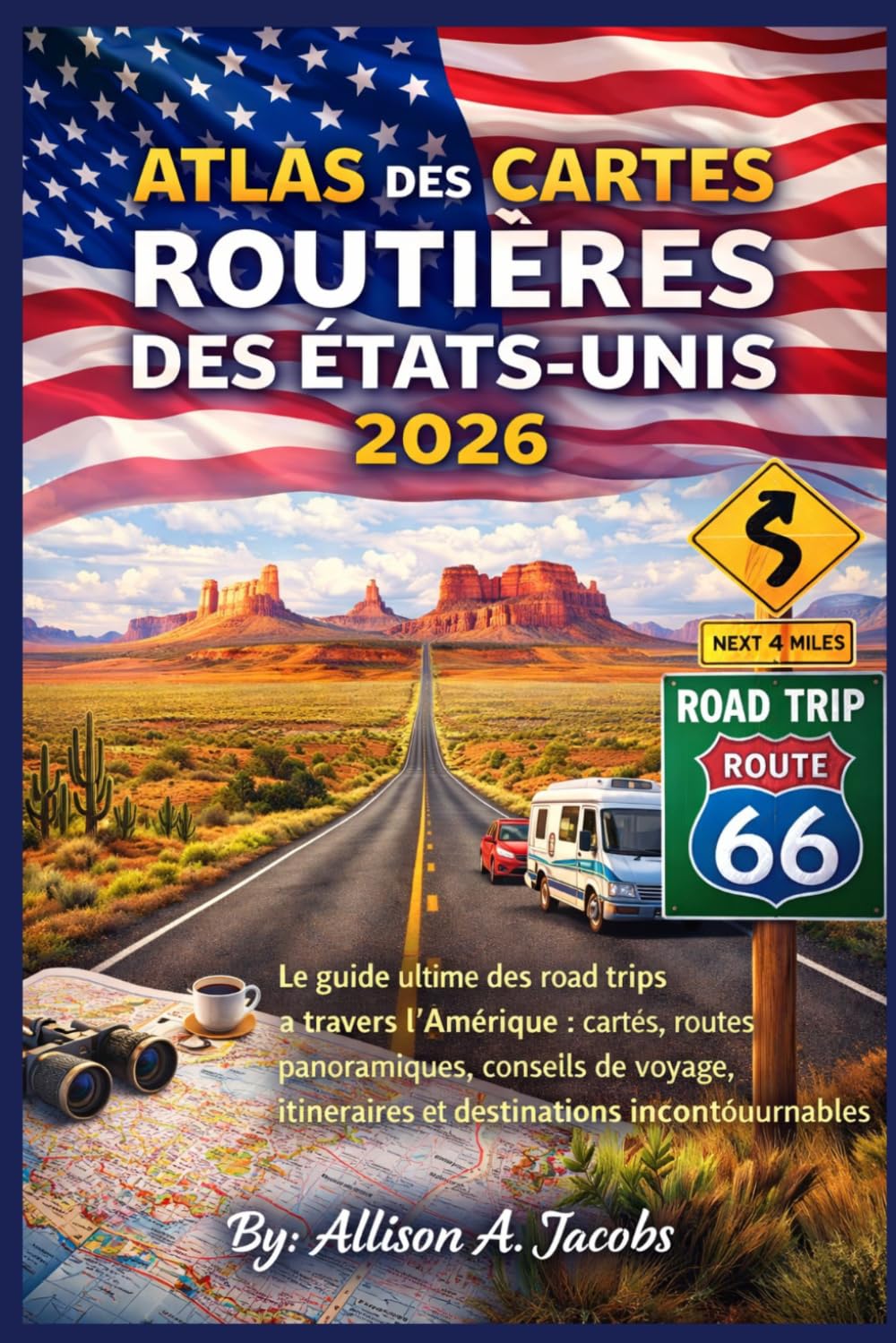 ATLAS DES CARTES ROUTIÈRES DES ÉTATS-UNIS 2026: Le guide ultime des road trips à travers l'Amérique : cartes, routes panoramiques, conseils de voyage, itinéraires et destinations incontournables