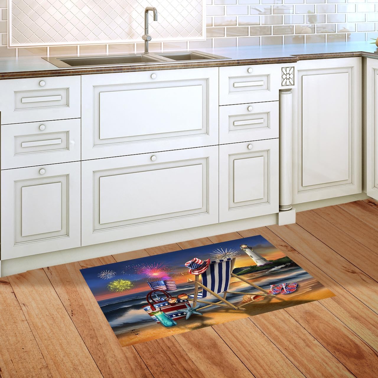 Briarwood Lane Oceanside Fireworks Doormat