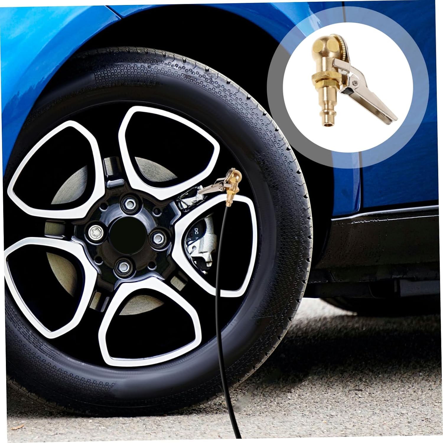 CHILDWEET 2pcs Tire Chuck Conversion Adapter for Air Compressor and Tire Inflation Tool Compatible Various Vehicle Models