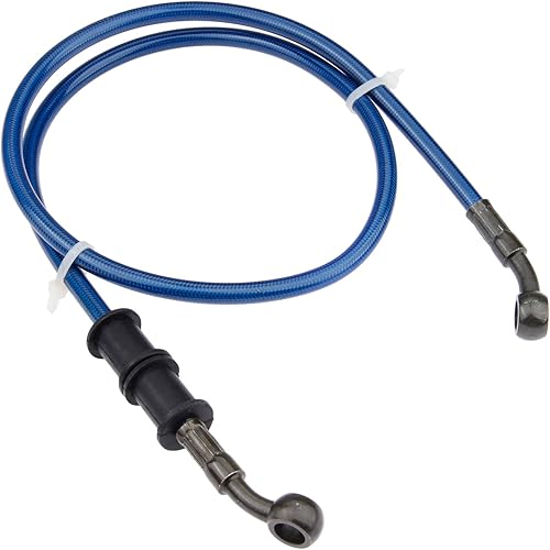 Miniatura 3 de Mtsooning - Manguera de aceite para embrague, freno, de acero trenzado, para motocicleta, tubo, 1 unidad., 90cm, Azul