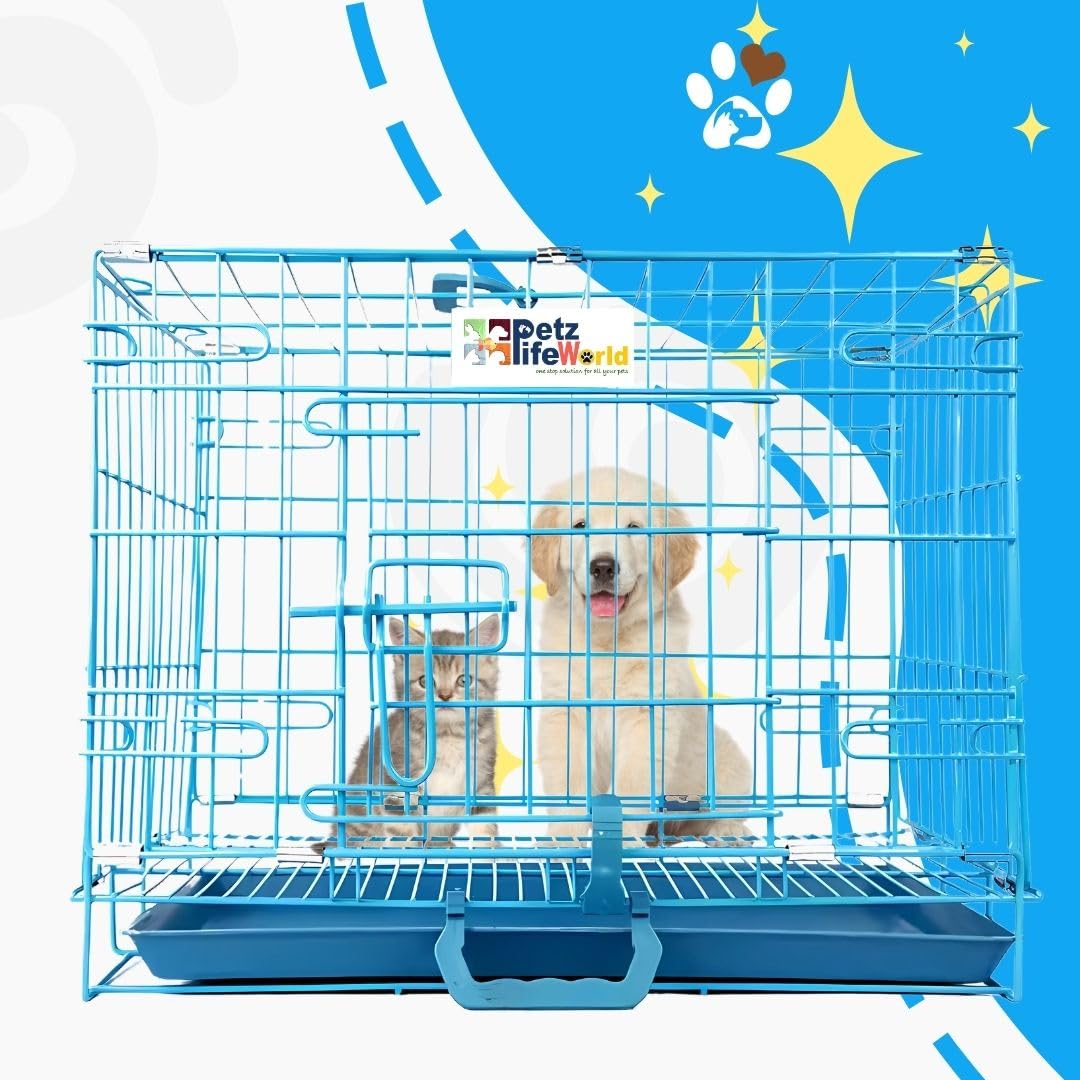See full amazon price history chart for Petzlifeworld 2 Feet Dog | Puppy | Rabbit | Cat Cage with Easy Cleaning Removable Tray (Blue) Petzlifeworld 2 Feet Dog | Puppy | Rabbit | Cat Cage with Easy Cleaning Removable Tray (Blue) (B09DTH7F1B) Amazon Price History, Amazon Price Tracker