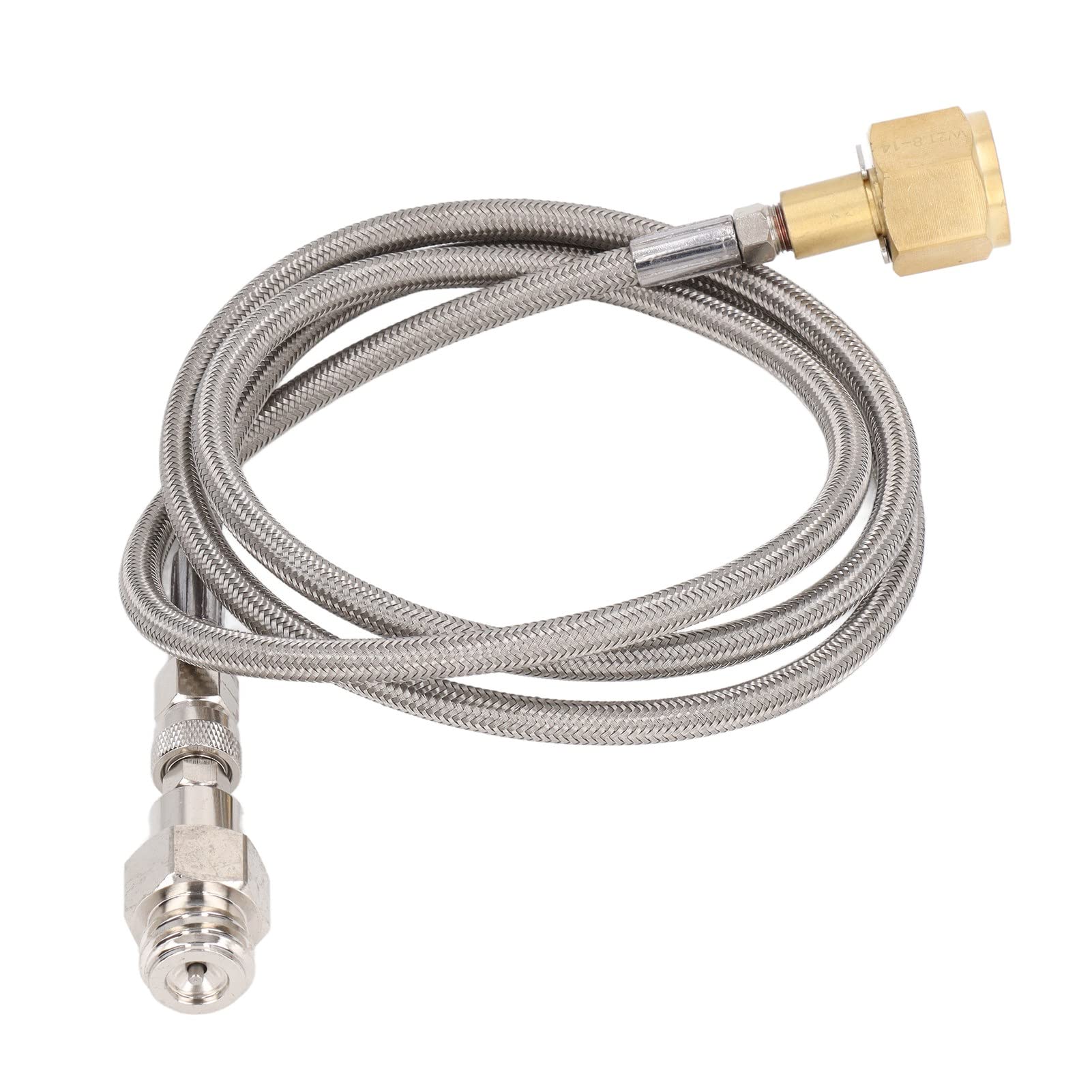 CO2 Refilling Connector, Firm Connection Good Gas Tightness Soda Refill Adapter Perfect Match for Replacement (W21.8?14 to TR21?4)