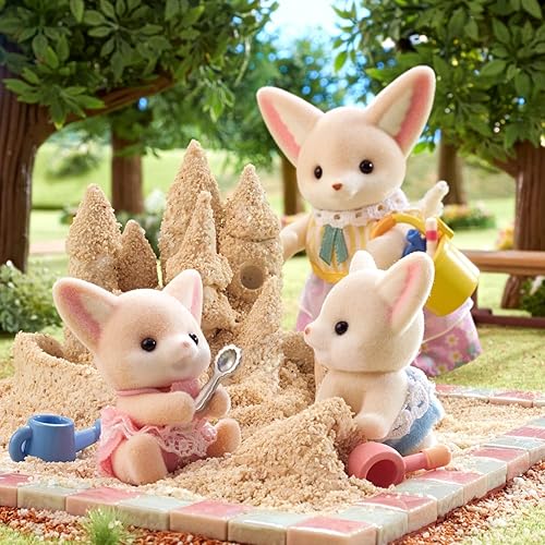 Miniatura 5 de Calico Critters Fennec Fox Twins, juego de 2 figuras de muñeca coleccionables