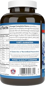 Omega Complete Gems, 90 Soft Gels