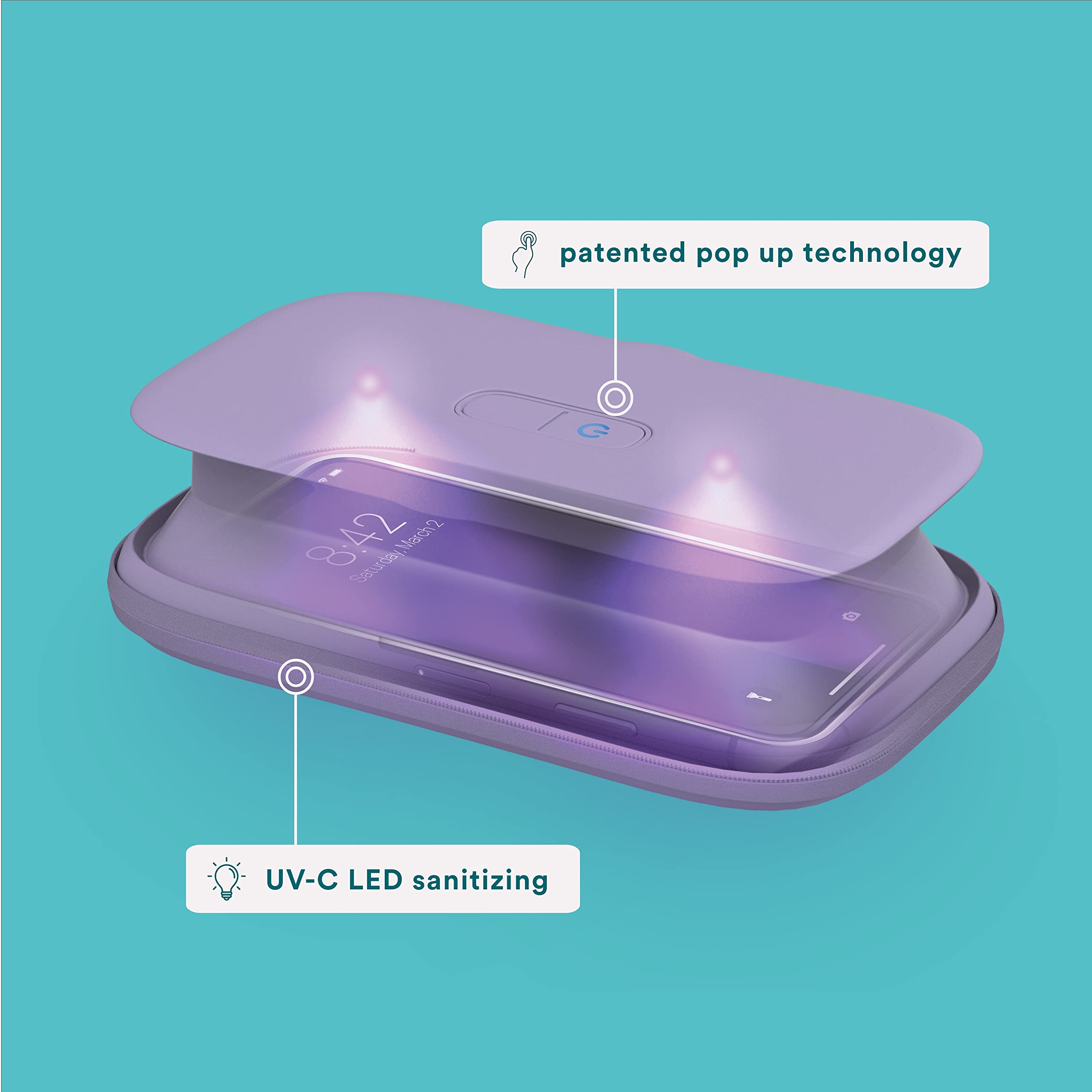 HoMedics Désinfectant UV pour téléphone