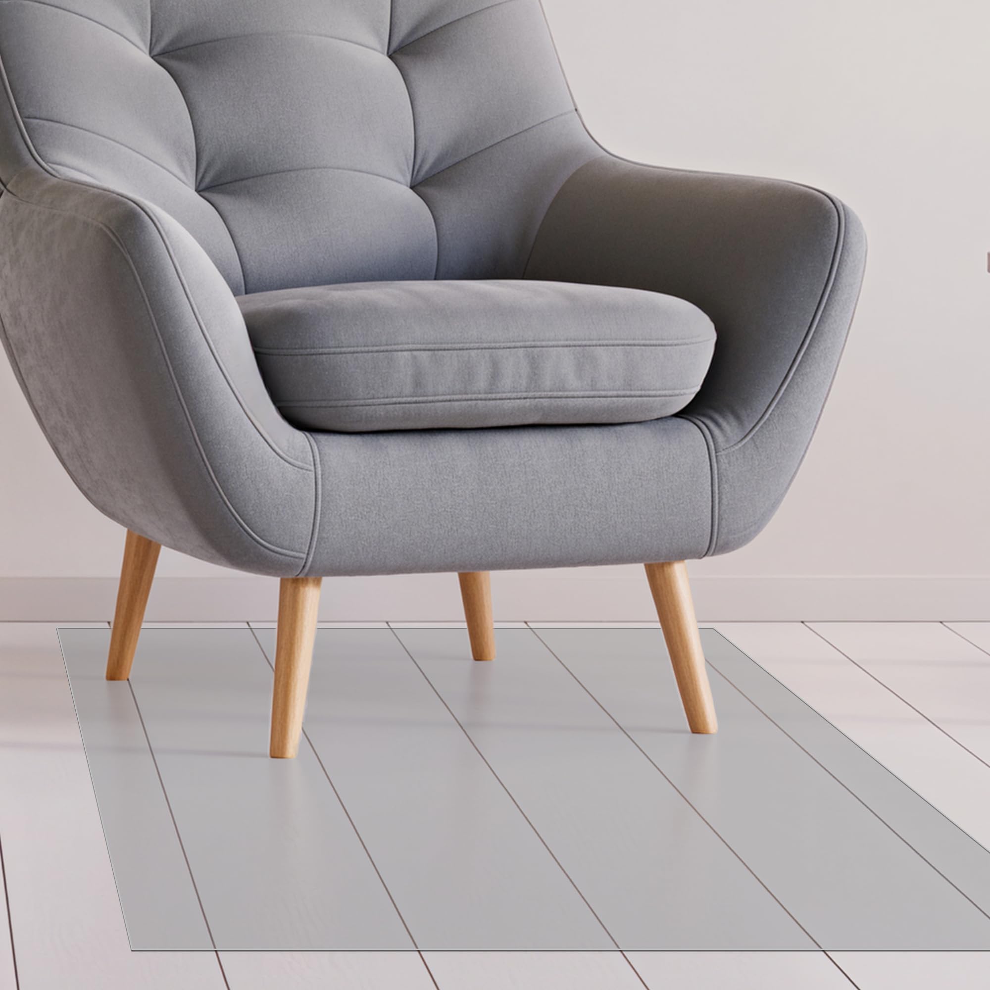 Schreibtischstuhl Unterlage 140 x 145 cm rutschfest, Geräuschdämmend, Ideal Fürs Homeoffice Unterlage für Bürostühle Verschiedene Größen für Büro Und Zuhause, Transparente Farbe