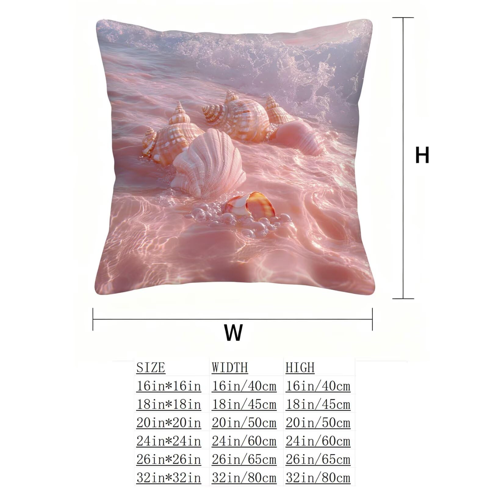 Rose Housse Coussin 60x60 RêVe Taie Oreiller 60x60 Lot de 4 Super Doux Protege Oreiller 60 x 60 Decoration Automne Taie D'oreiller Carrées Coussin Canape, pour Maison Chambre Canapé Chaise E - 631