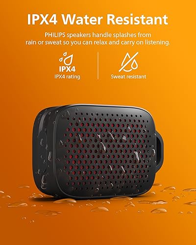 Miniatura 8 de PHILIPS S1209 Altavoz Bluetooth portátil, altavoces inalámbricos con graves adicionales, sonido de calidad, batería de 12 H, emparejamiento TWS,