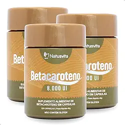 Betacaroteno 8.000 UI (8X + Concentrado) (3 Und. 360 Cápsulas)