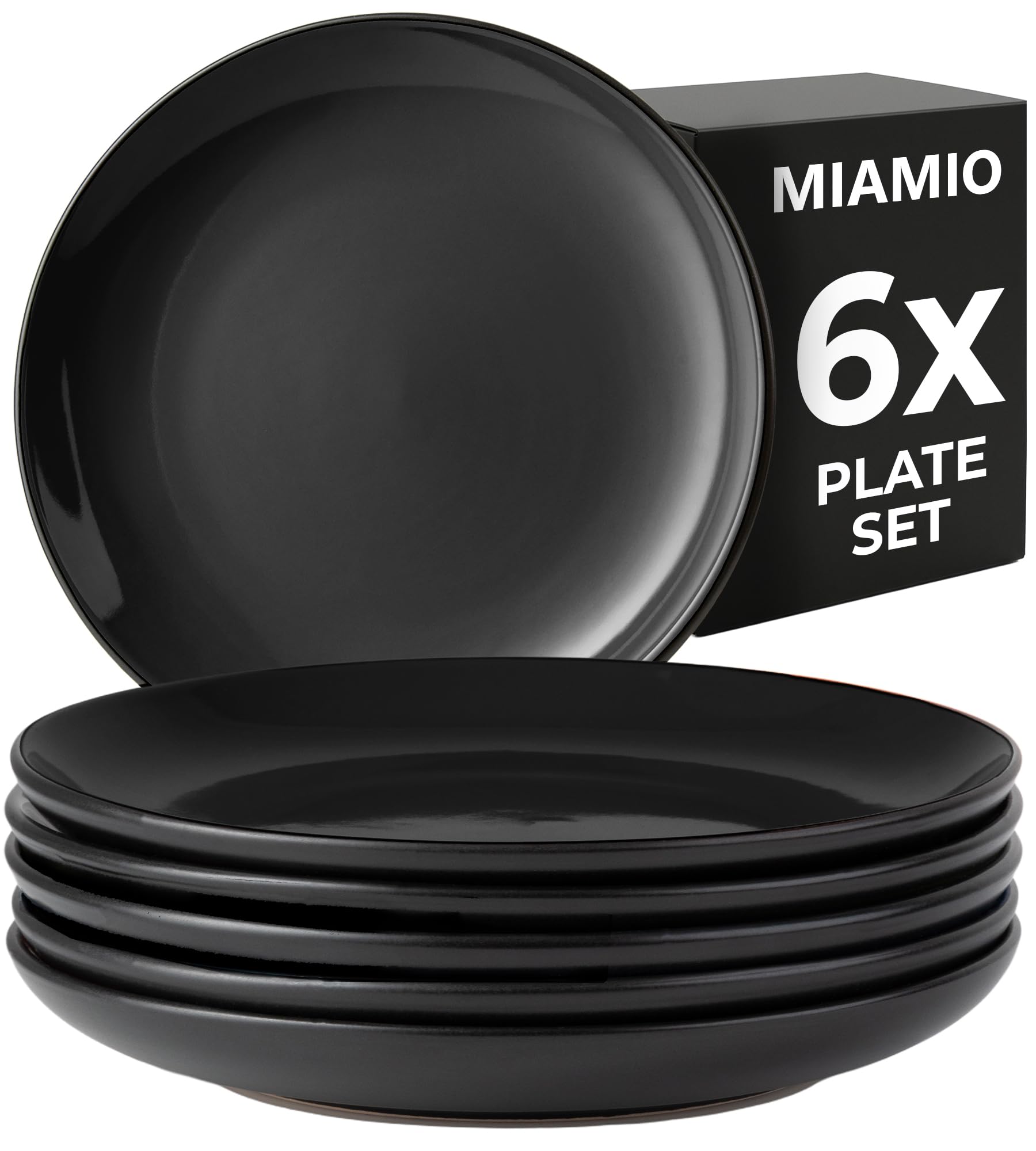 Amazon.co.jp: MIAMIO – 6 x 21 cm プレート/ディナープレートセット