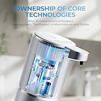 Vista 2 de P11 Premium Space Gray Automatic Foaming Hand Soap Dispenser Touchless, Rechargeable Hand Foam Soap Dispenser for Bathroom and Kitchen