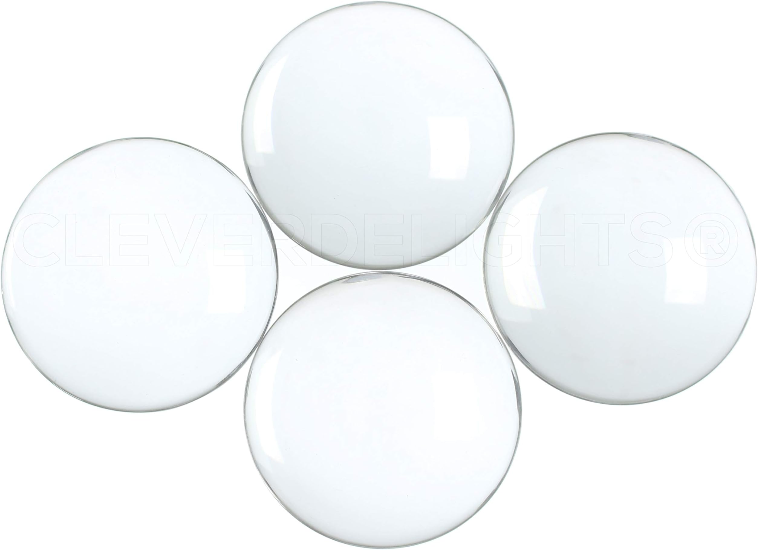 50mm (2") Round Glass Cabochons - 10 Pack