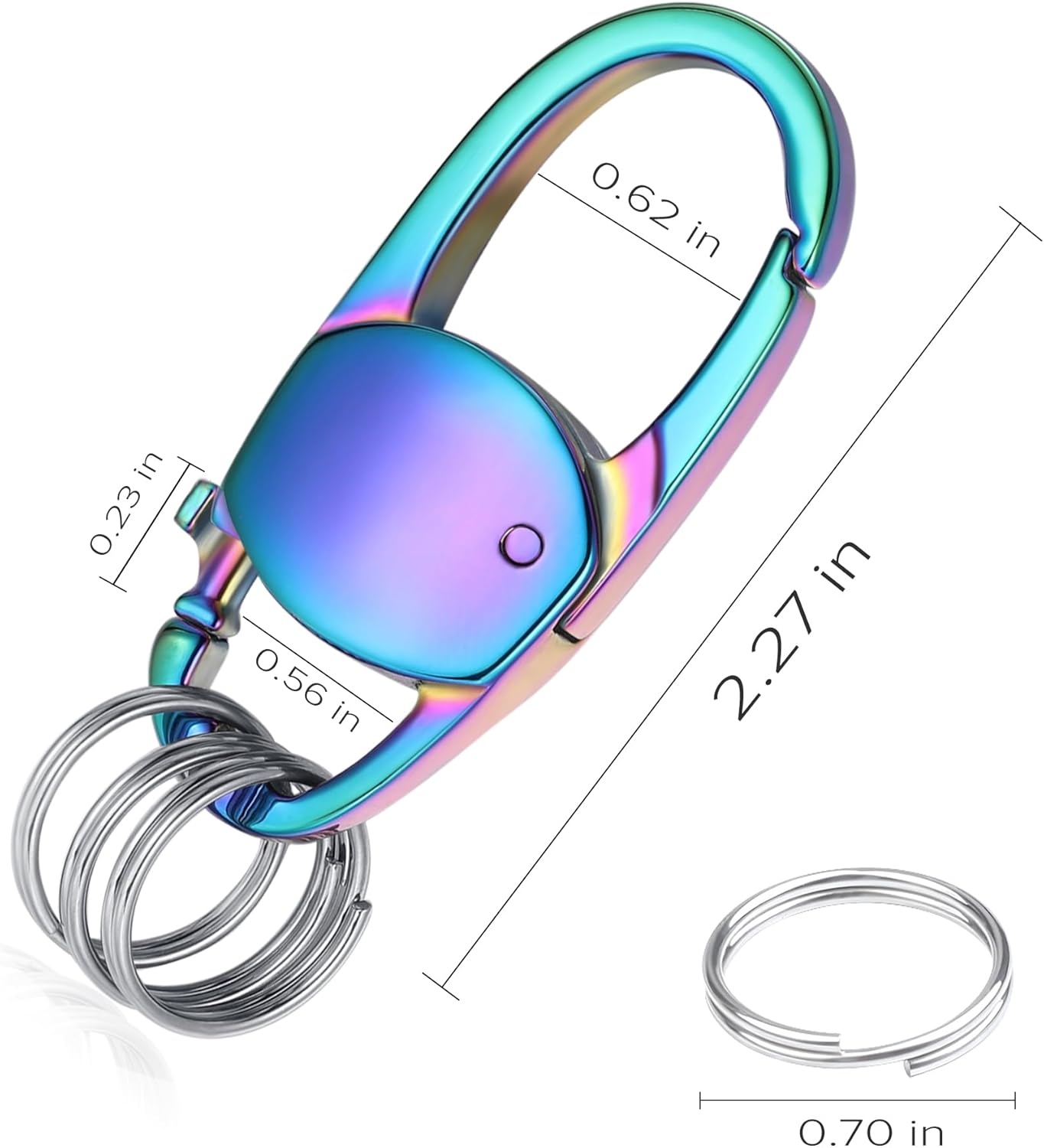 STEEL HAWK TriLink Multi Key Sets Quick Release Secure Keychain, Practical and Stylish – Color