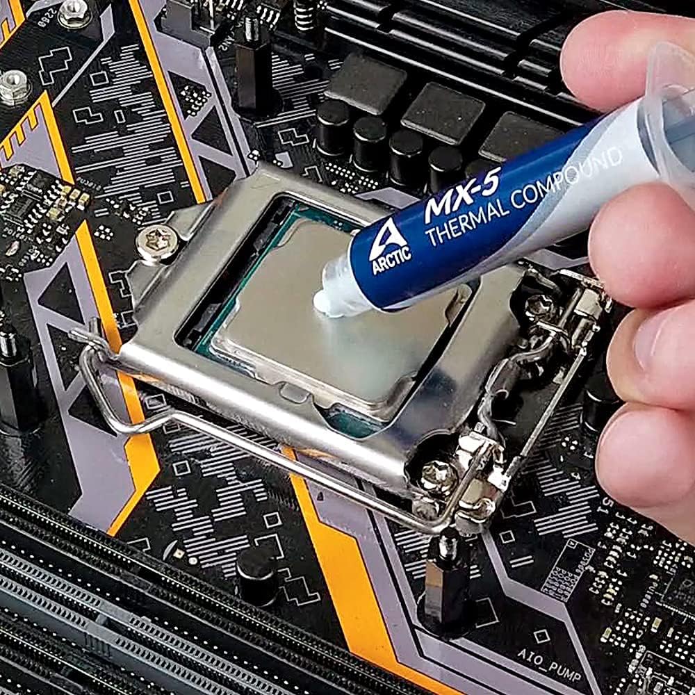 ARCTIC MX-5 (4 g) - Ultimate Performance Thermal Paste for All Processors (CPU,GPU-PC,PS4,Xbox), Extremely high Thermal Conductivity, Long Durability, Safe Application, Non-Conductive, Non-capacitive