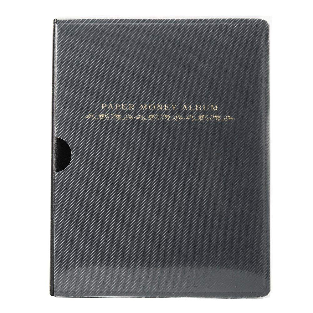 Librao 60 Tasche Carta Moneta Raccolta del Biglietto Album Collect Book banconota valuta Storage Contanti titolari