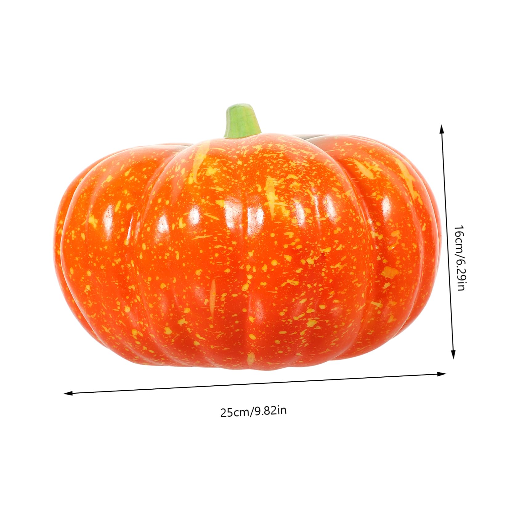 2stücke Künstlicher Schaumkürbis Dekoration Für Halloween Und Erntedankfest Leicht Platzsparend Für Themenpartys Und Fotodekoration Orange Kunstkürbis Für Festliche Stimmung