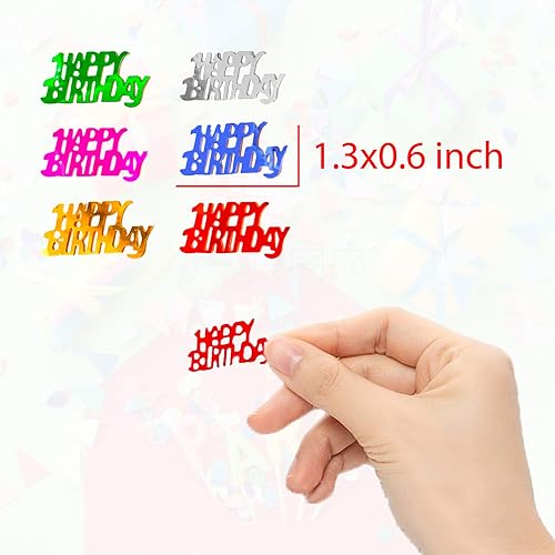 Miniatura 8 de Confeti de cumpleaños  Gránulos de confeti con purpurina para decoración de mesa de fiesta  Confeti negro plateado dorado para decoración de fiesta