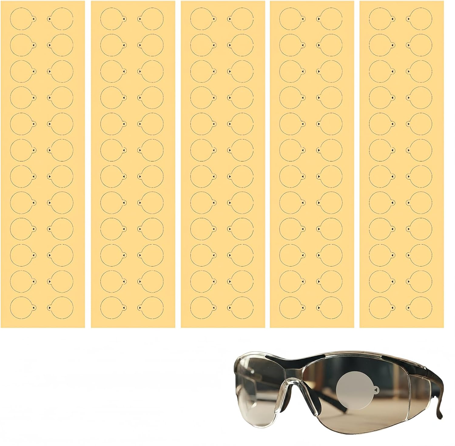 120-Pack 20mm Semi-Transparent...