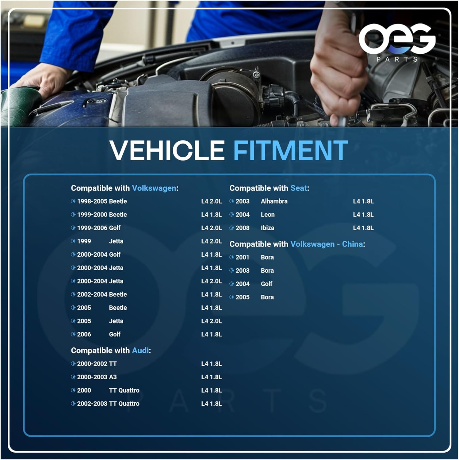 OEG Parts New Starter Compatible with Volkswagen Jetta 1.8L 2000-04, 2.0L 1999-05; Beetle 1.8L 1999-05, 2.0L 1998-05; Golf 1.8L 2000-06, 2.0L 1999-06 0001121008 02A-911-023L 02A911023LX 944280180400