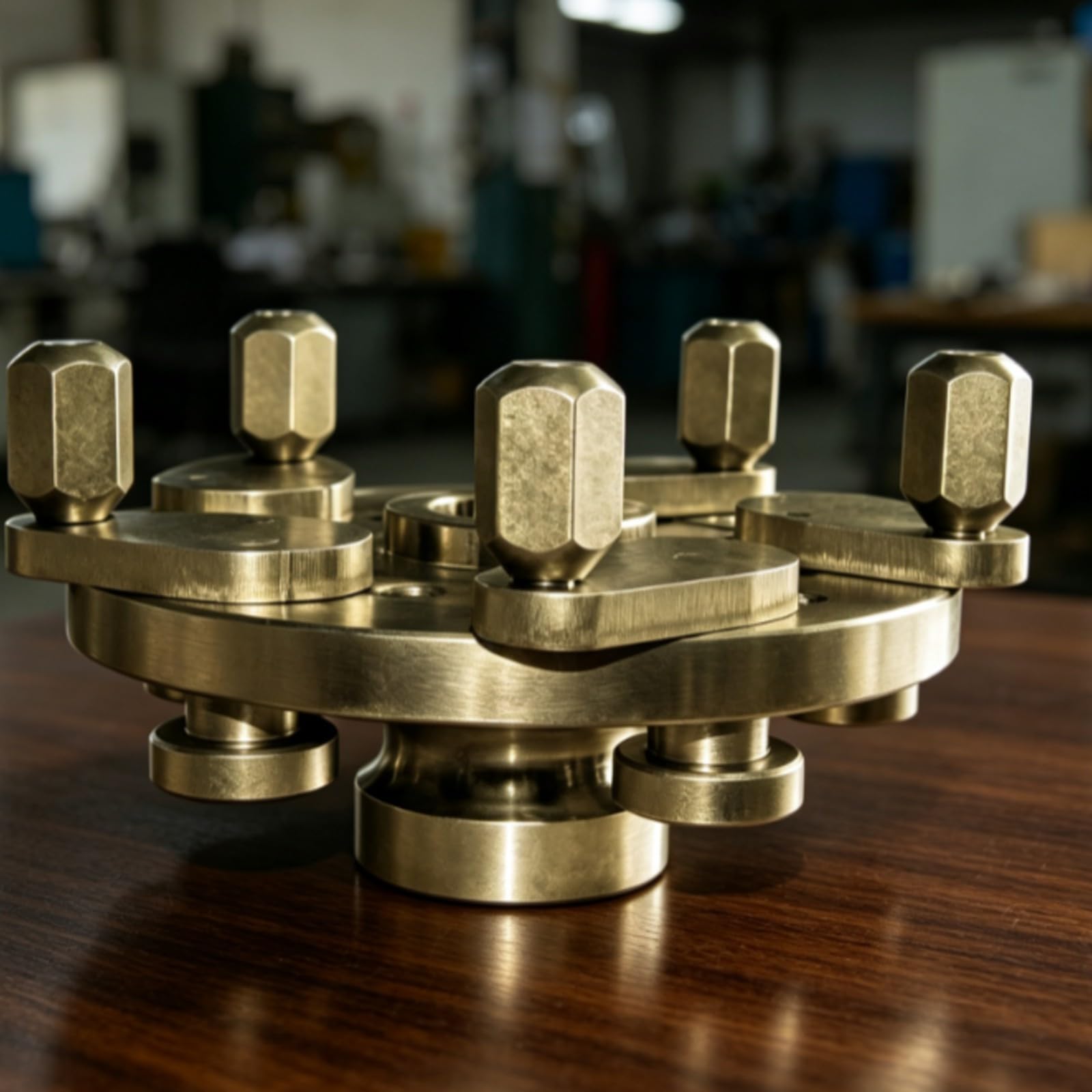 Harilla Morsetto con Piastra D'acciaio Circolare Universale Morsetto con Elementi di Serraggio di Serraggio Regolabili Galvanizzato per Gommificio, Officina, 40mm