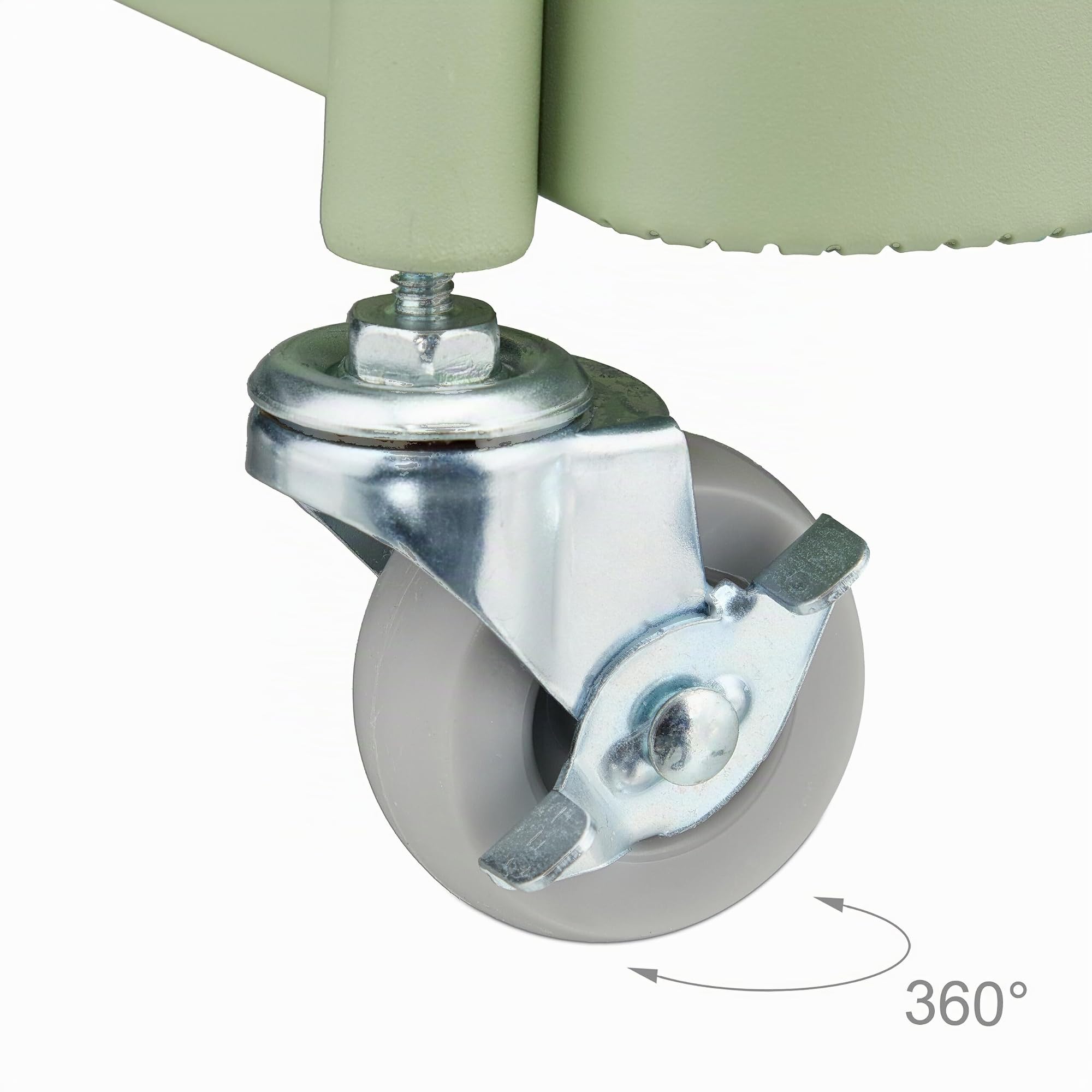 Relaxdays Carrito Auxiliar Ruedas, Carro Cocina 3 Niveles, Camarera, Verdulero, Baño, 71,5x43,5x29,5 cm, Verde