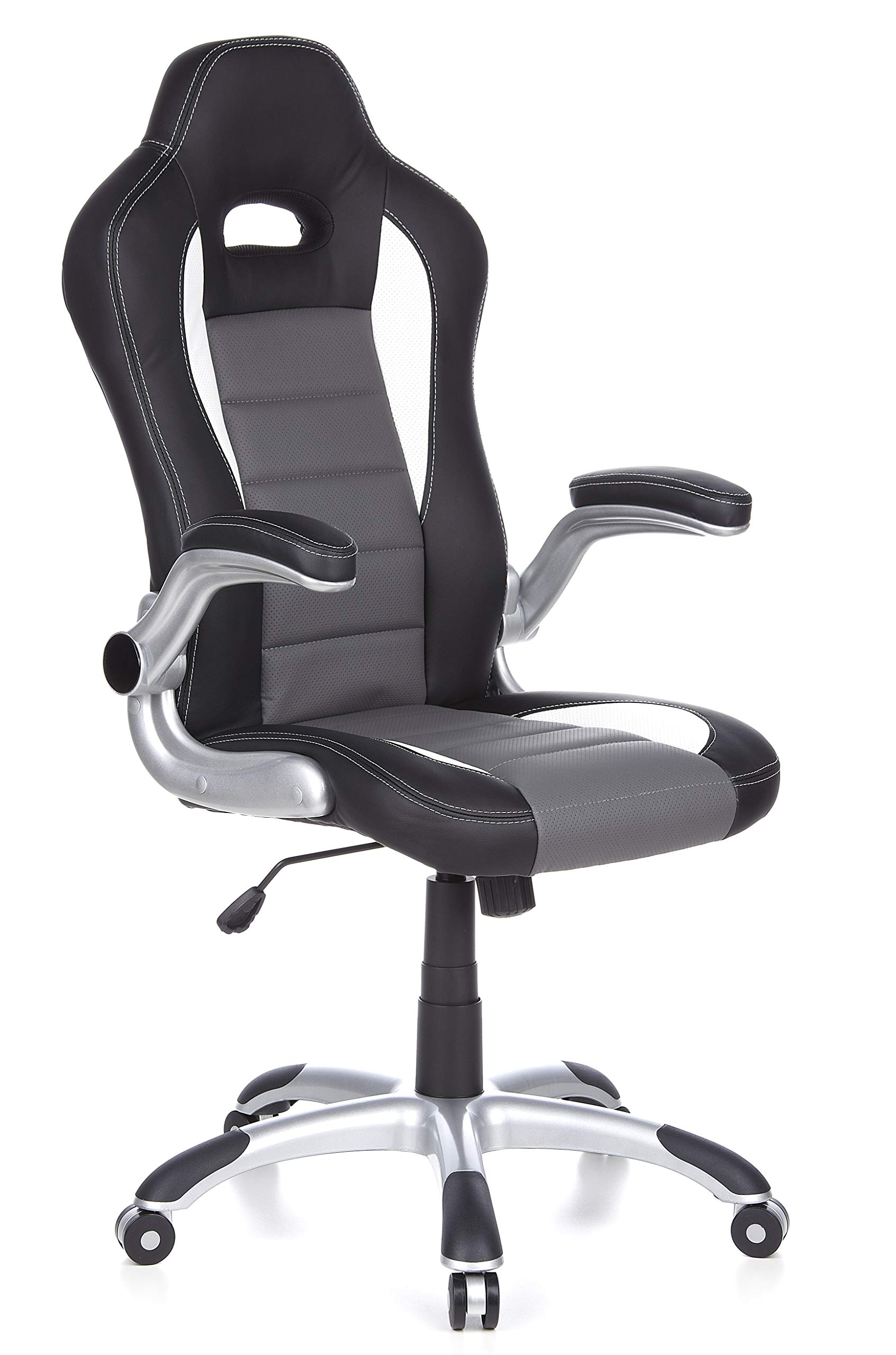 hjh OFFICE 621710 Gaming chair, Home office GAME SPORT, black, faux