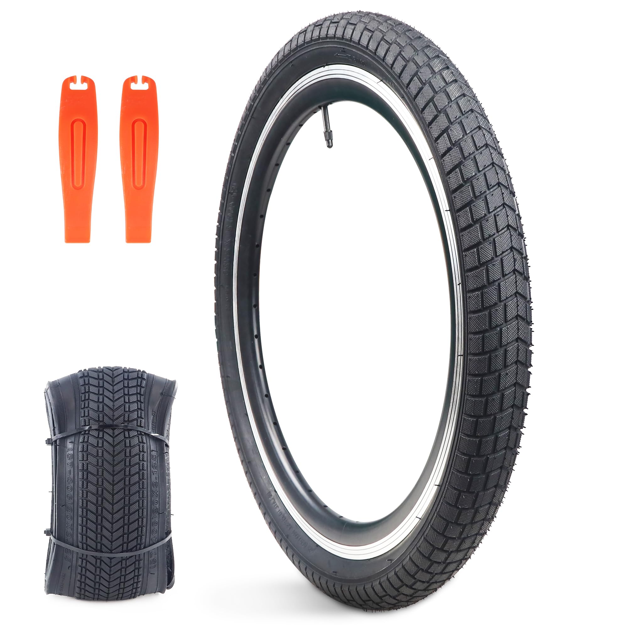 Balinge Moutain Bike Tires 20/24/26 Inch Folding Replacement Tire for MTB  Mountain Bicycle，Non-Slip