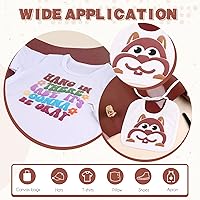 Vista 5 de Tintnut Rollo de vinilo de transferencia de calor de 10 pulgadas x 6 pies, rollo 3D de transferencia de calor, vinilo de transferencia de calor