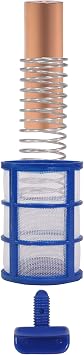 XtremepowerUS 90133 Reduces Chlorine Algae Purifier Pool Solar Ionizer Copper, Blue, Replacement Anodes Copper & Screen Basket Kit