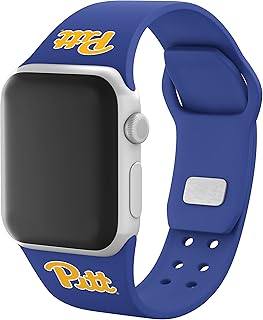 Affinity Bands Pittsburgh Panthers Silicone Sport Band compatible with Apple Watch (38/40/41mm Blue)