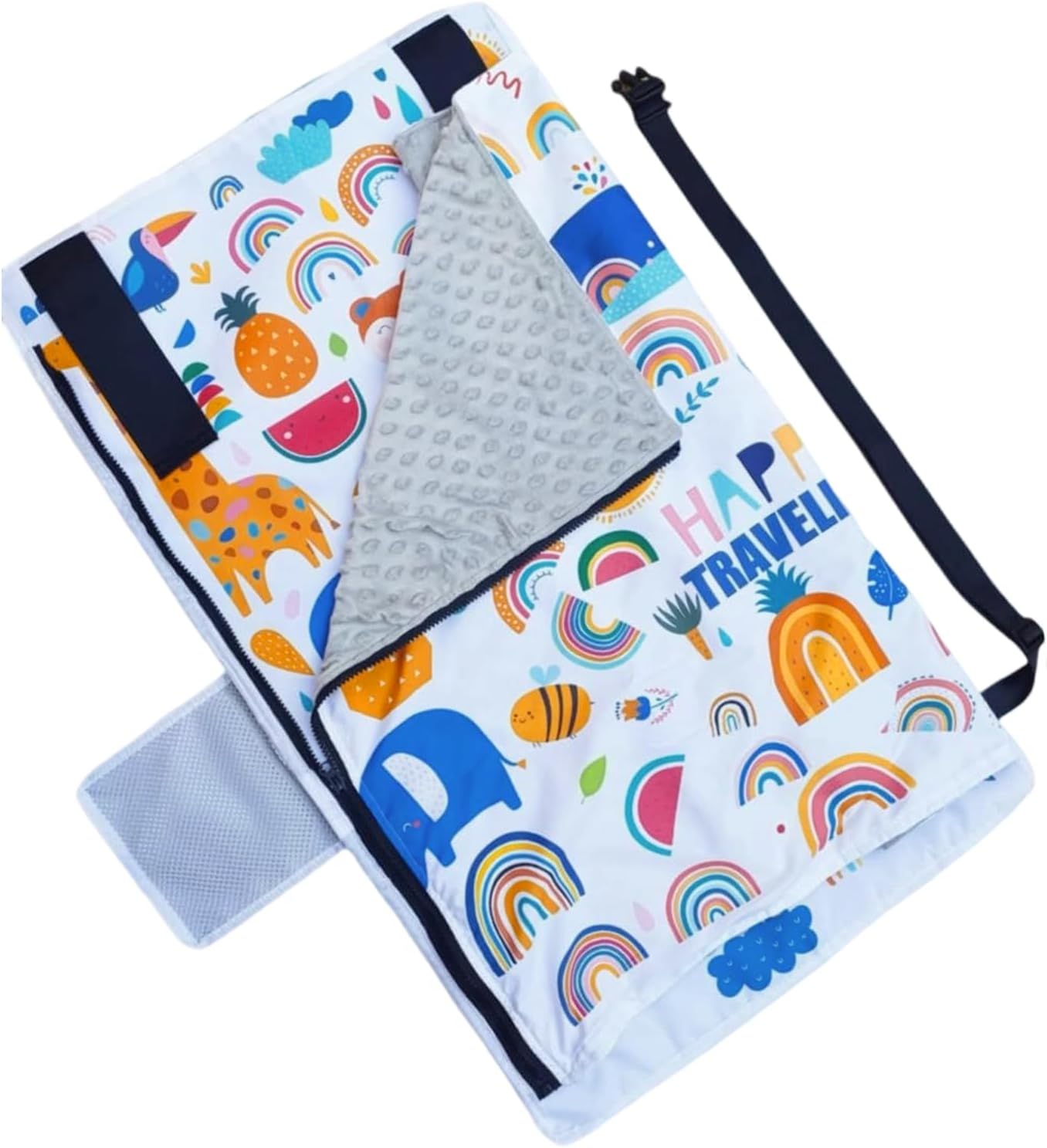 Toddler Airplane Bed, Baby Flight Seat Extender, Foldable Sleep Hammock, Soft Support Cushion Design, Lightweight Portable Travel Gear, Flying Cruise Train Vacation Beach Camping Outdoor Use