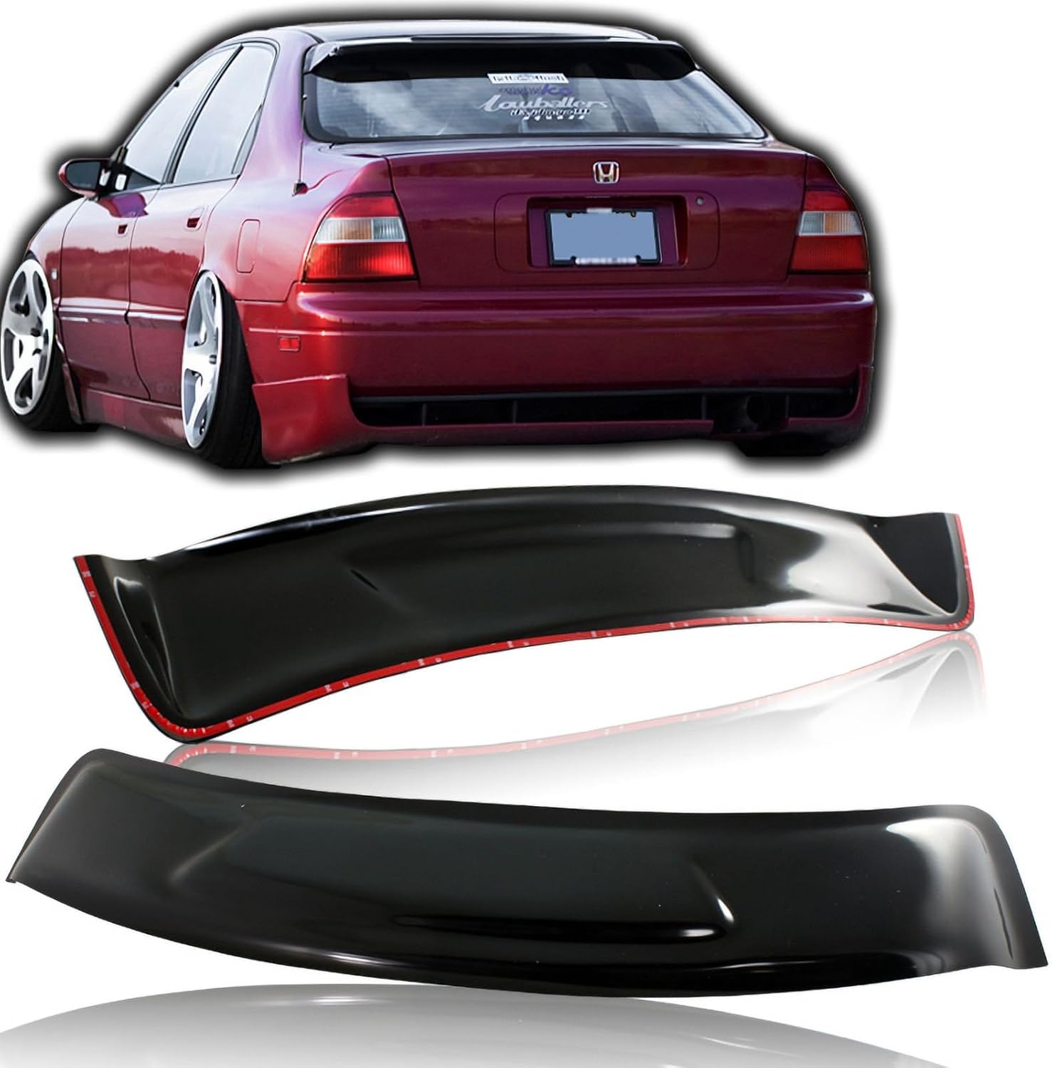 Rear Window Roof Deflector 1994-1997 H0NDA Accord Sedan Rear Roof Window Windshield Spoiler
