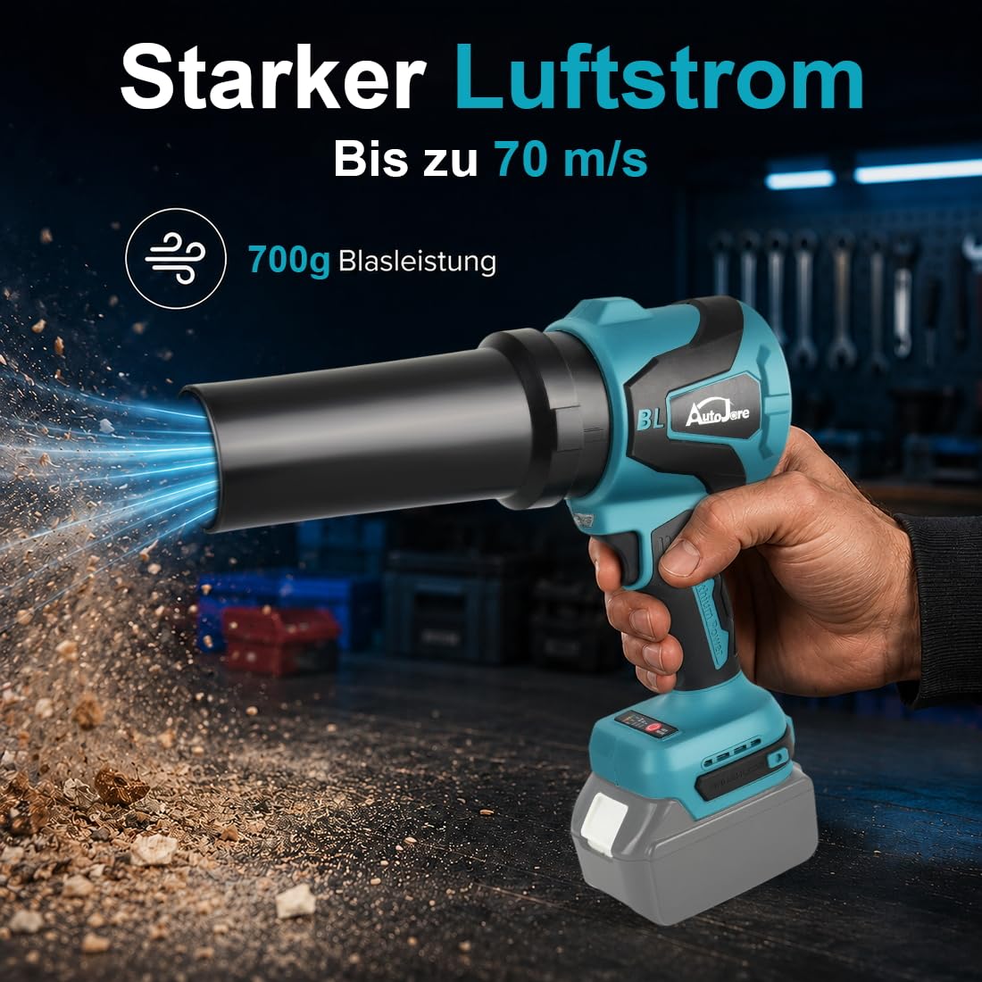 2 w 1 mini dmuchawa akumulatorowa i odkurzacz ręczny, kompatybilny z Makita 18 V