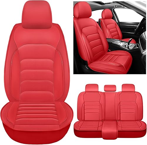 Juego completo de accesorios para fundas de asiento de automóvil, ajuste completo para Chevy Camaro 2010-2023, fundas de asiento delantero de cuero