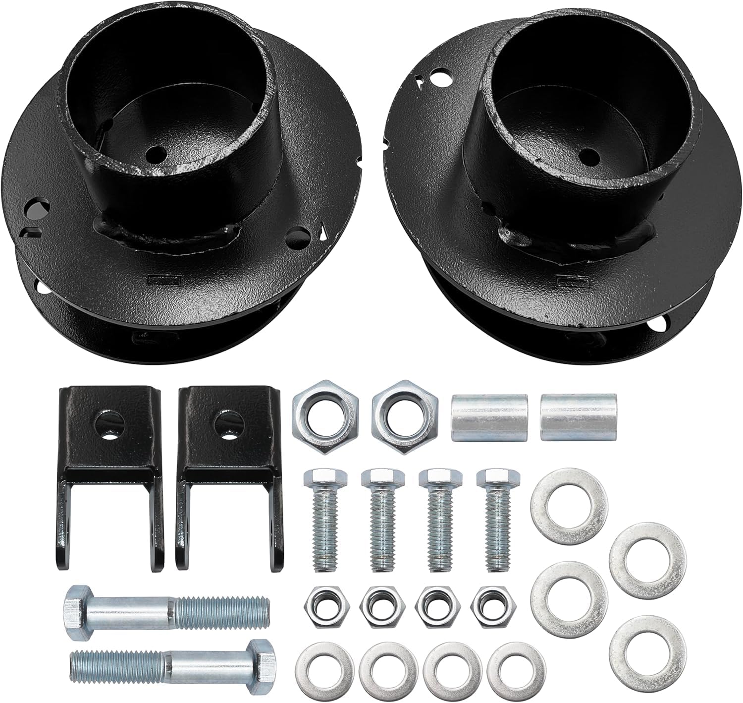 2.5" Front Leveling Kit Compatible with 2014-2024 Ram 2500/3500 4WD,Coil Spring Spacers and Shock Relocation Bracket Kit Replacement for Rough Country-377