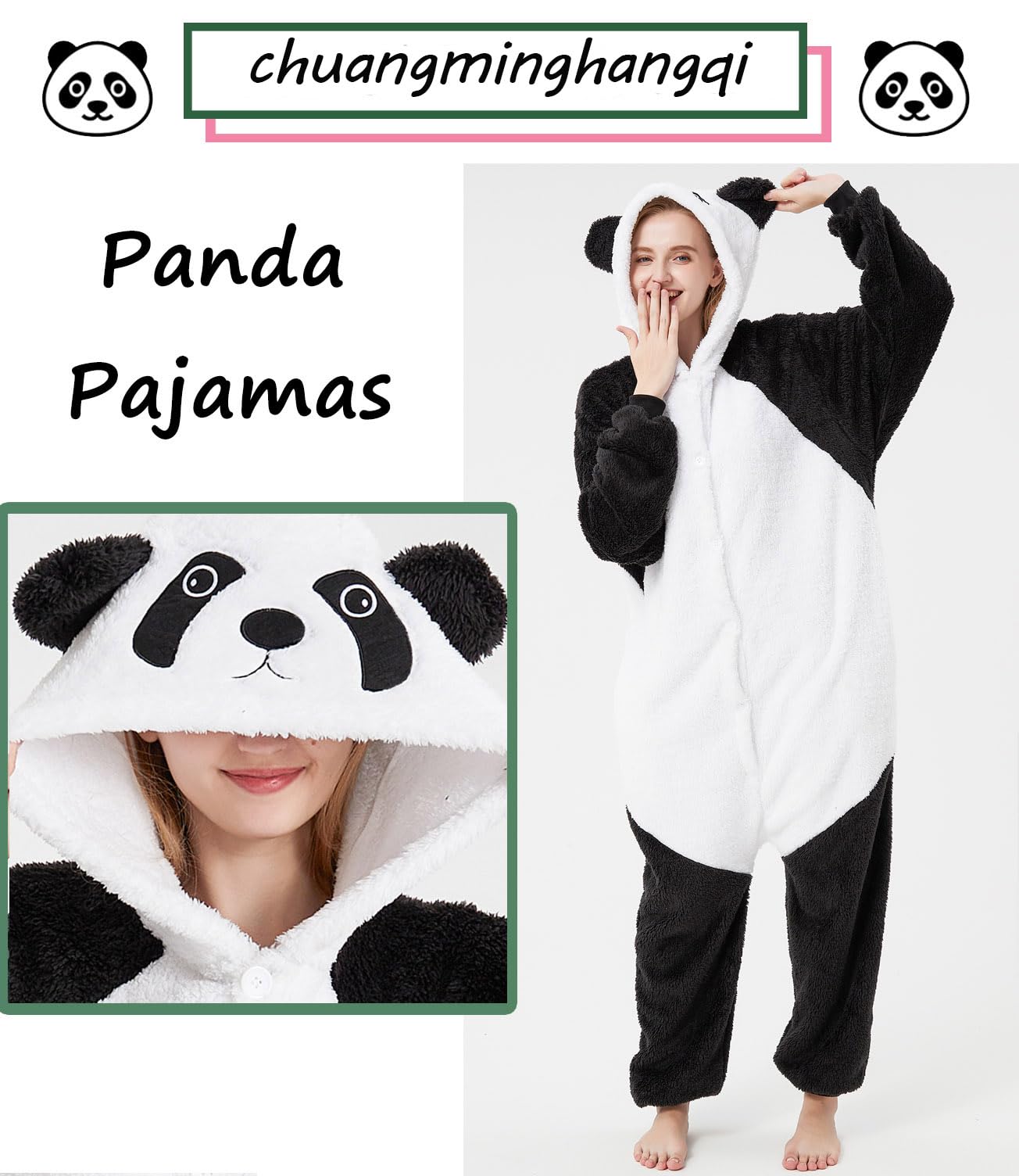 Pyjama Barboteuse Combinaison Animal Adulte Unisexe Costume Onesie Sleepwear Jumpsuit Vêtement Nuit Capuche Grenouillère Loungewear Chaud Douce Party Fête Soirée