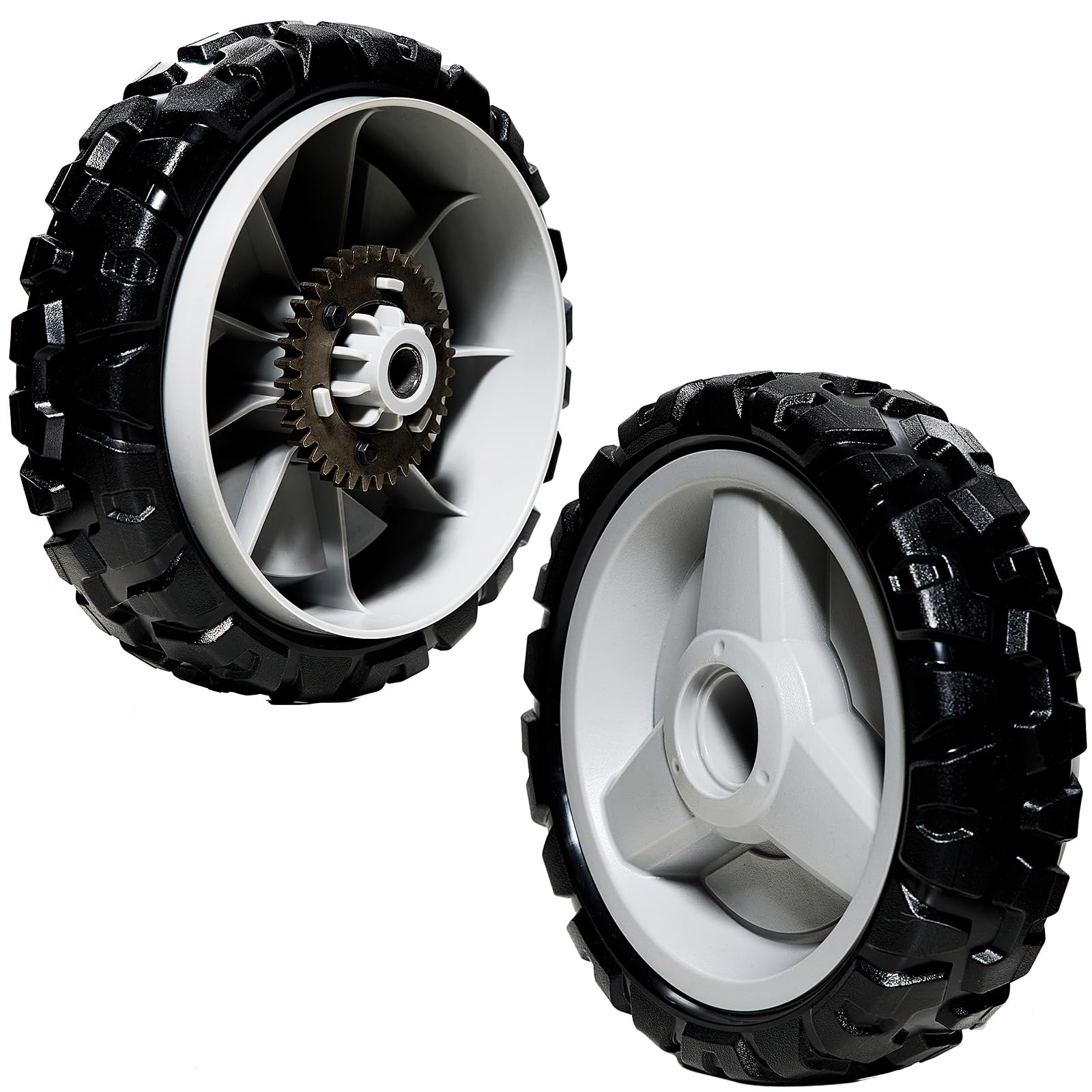 580365301 Ruedas de transmisión para cortacésped Hus qvarna 593198101 Rueda de 8 pulgadas compatible con L321AH, LC221A HU675AWD, HU700AWD, HU725AWD, HU800AWD, Craftsma n GCV-160, 2 unidades