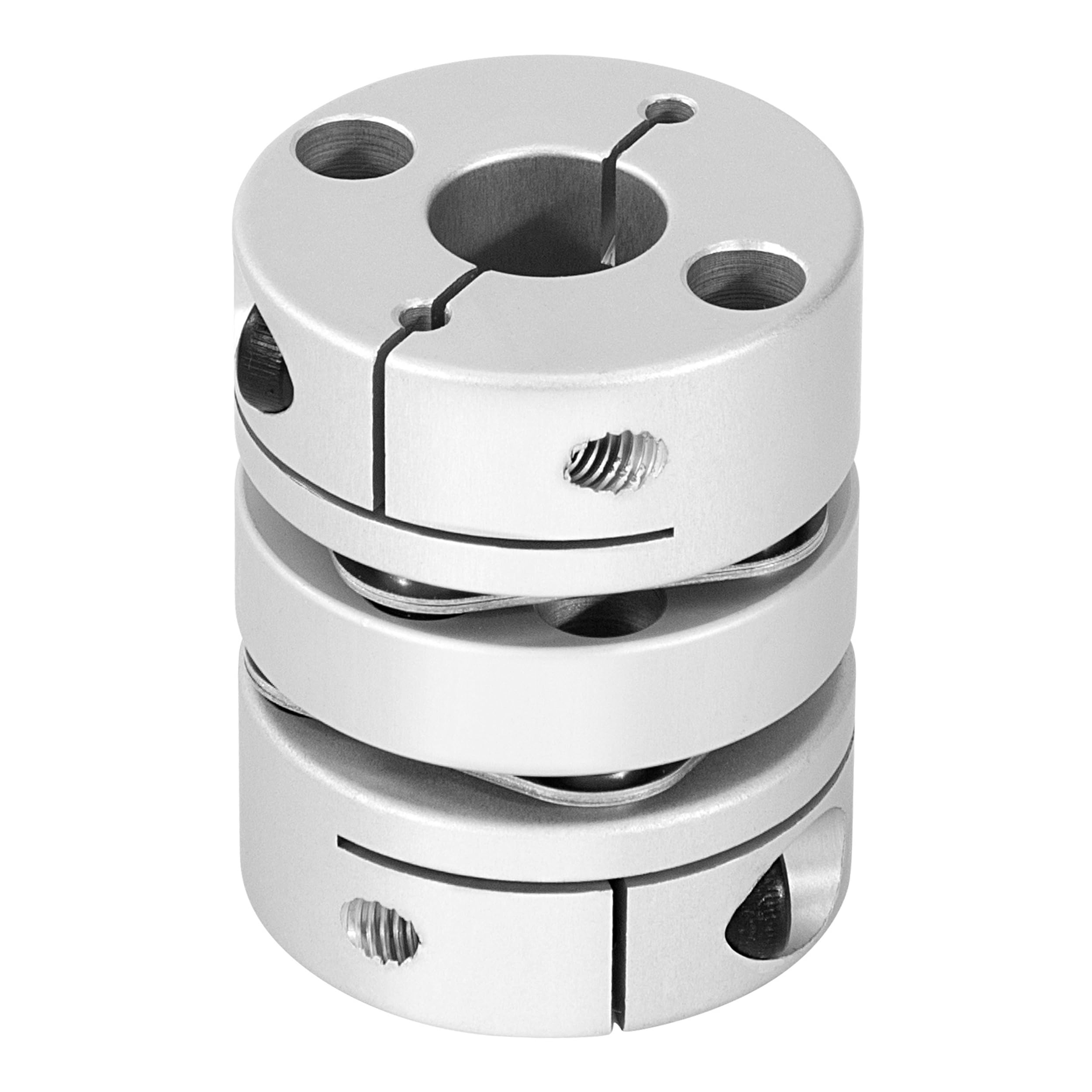 Coupleur Arbre Moteur en Aluminium, D32 L40 Membrane Flexible couplage, Joint d'accouplement flexible de roue diaphragme pour imprimante 3D, machine CNC et servomoteur pas (12 x 14 mm)