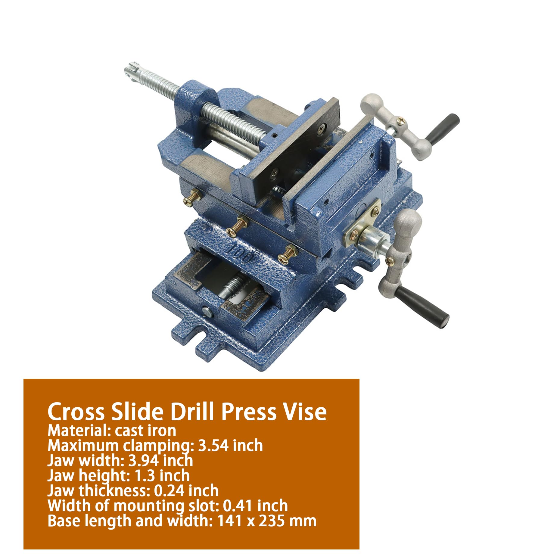 Snapklik.com : Kimllier Cross Slide Drill Press Vise 2 Way X-Y Heavy ...