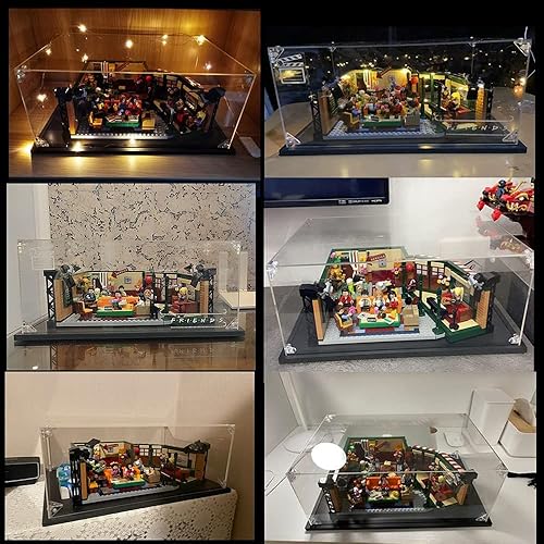 Miniatura 2 de Vitrina acrílica para ideas 21319 Friends Central Perk and Ideas Seinfeld 21328 coleccionables, cajas de acrílico para exhibición de protección a