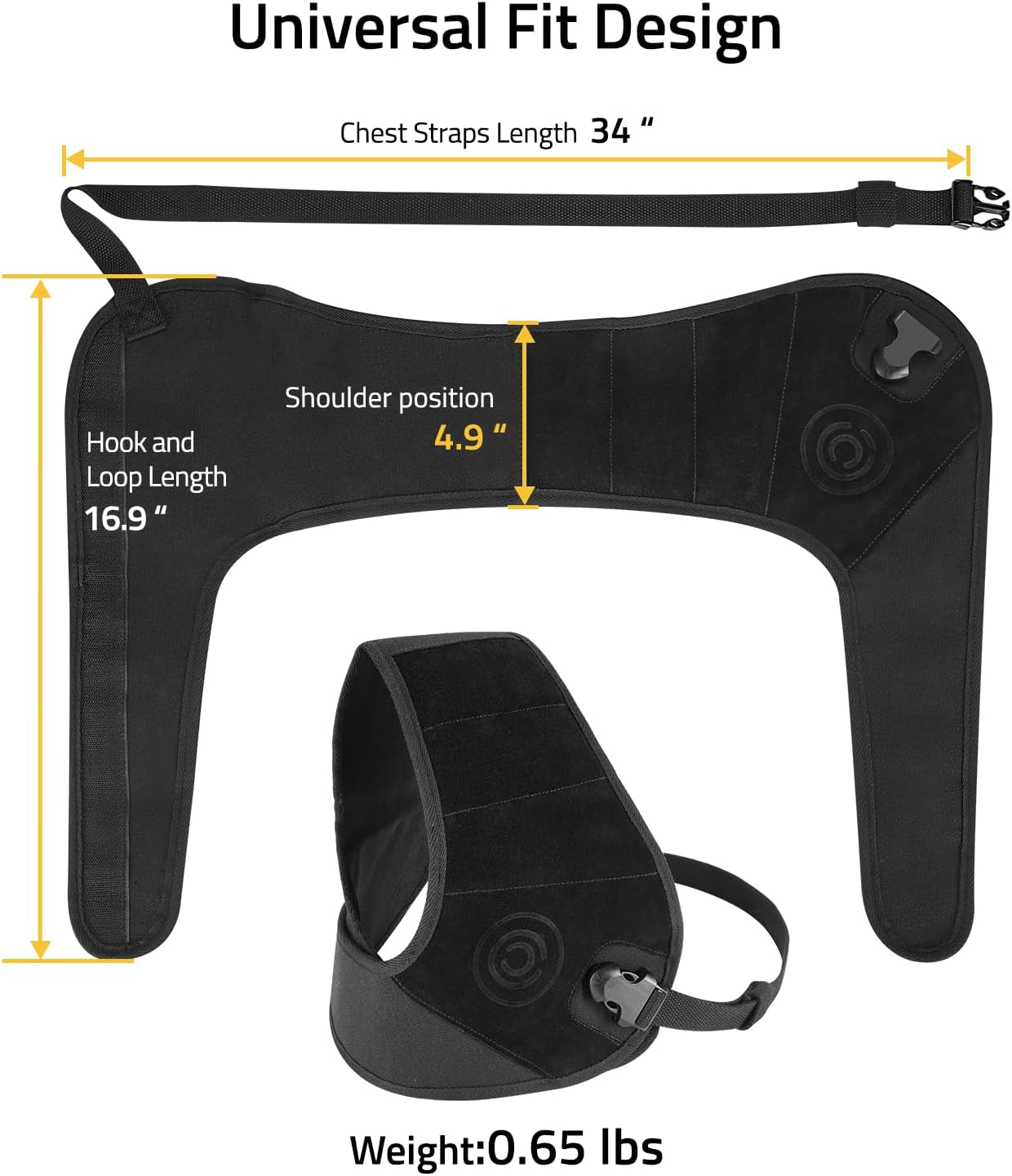 CVLIFE Recoil Pad for Shotgun Shoulder Pad Shooting Vest Solid Fit Recoil Shield Universal Protector for Range Hunting and Shooting Black and Brown