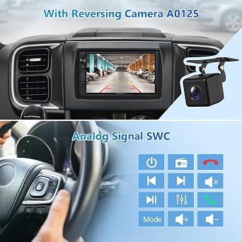 Eonon 7'' Double Din Car Stereo Wireless CarPlay Android Auto X3 | Car Audio Receivers with AHD Backup Camera DSP Bluetooth MirrorLink SWC FM/AM Fast Charge