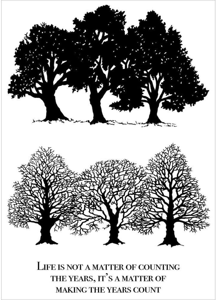 Woodware Jane Gill Clear Magic Stamp-Kims Coppice, A6